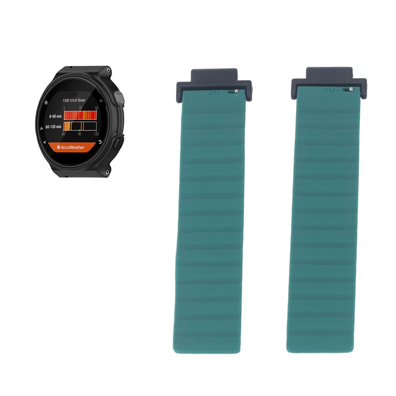 Magnetic Silicone Watch Strap Adjustable Silicone Bracelet Replacement Watchband for