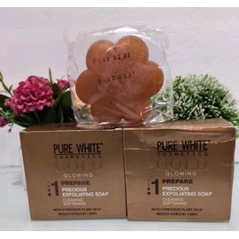 Pure White Lot Of 2 Pure White Gold Exfoliating Skin Whitening SOAP Removes dark spots. 2pc