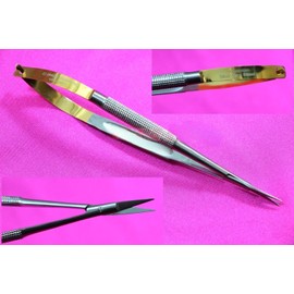 Premium German Stainless Castroviejo Micro Scissors Straight Tc 6 inch Dental instruments Cynamed