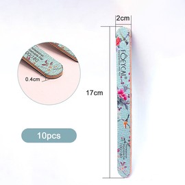 Auriselle Pack of 10 100/180 Nagelfeilen Gelnägel Und Naturnägel Doppelseitige Polierfeile Fingernägel, Professionelle Maniküre Feile, Gel Nagelfeile Hochwertigem Schleifpapier Zu Hause Oder Im Salon