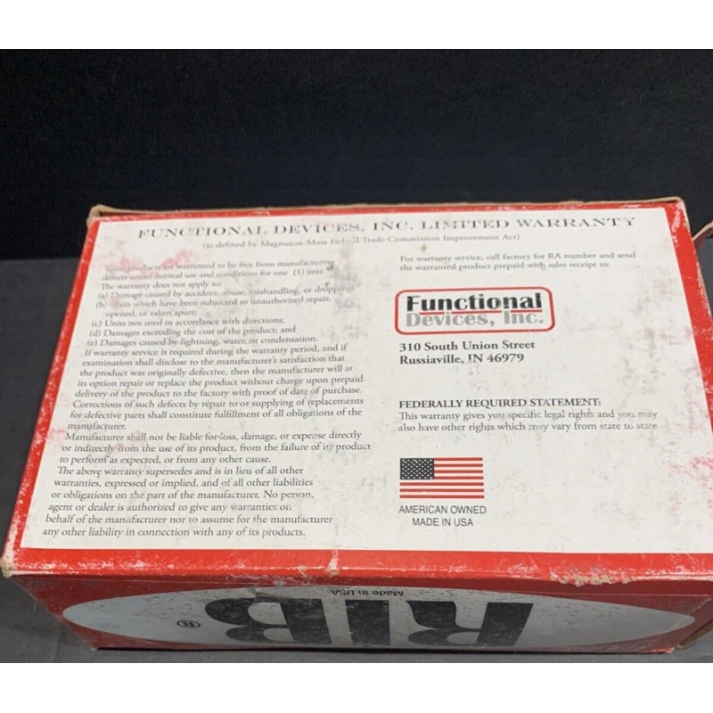 RIB RIBT2401B Enclosed Relay 395024A 24VAC SPDT 20Amp NEW