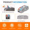 Wire Connectors Nuts, 50pcs 2 Conductor Compact Splicing Wire Connectors,
