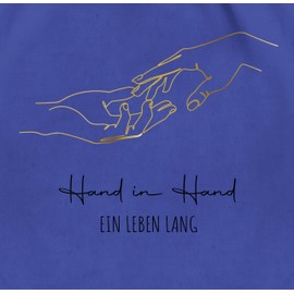 Shirtracer - Gym Bag Backpack - Couple - Bags - Hand in Hand for a Lifetime | Gift Love | Valentine's Day | Anniversary Gifts | Gift Idea Long Distance Relationship | Christmas Gifts Love, 04 Royal