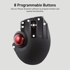 ELECOM Trackball Mouse Wireless, Ergonomic Mouse, 3 Device Connection, Wired