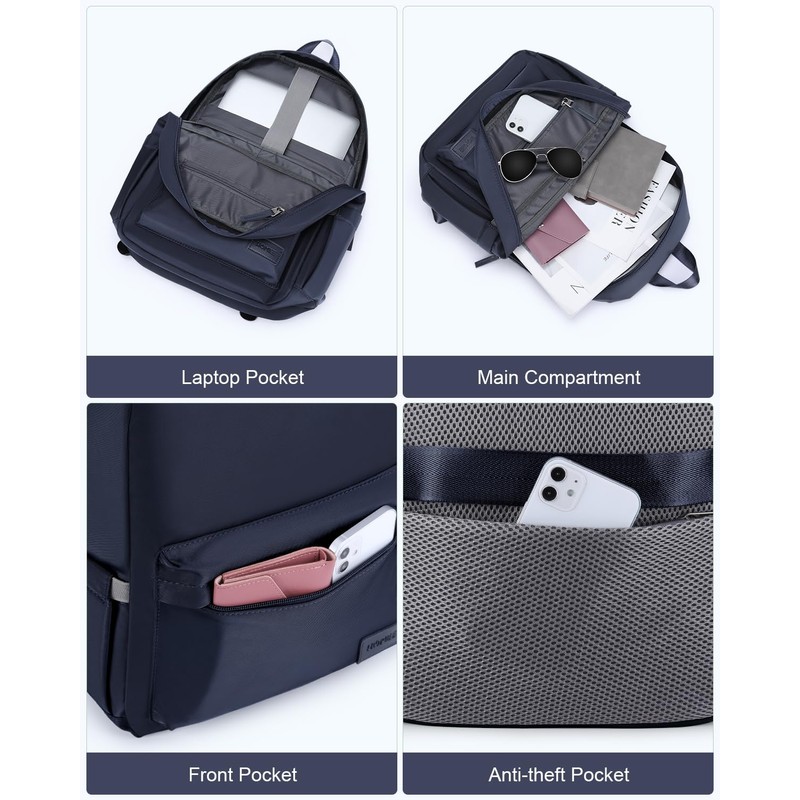 HOMIEE Lightweight Stylish Casual Backpack, Laptop Backpack Water-Resistant Daypack, Travel/School/Casual/Work