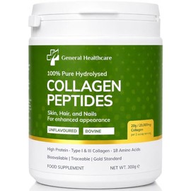 General Healthcare Hydrolysed Bovine Collagen Peptides Powder, 300g
