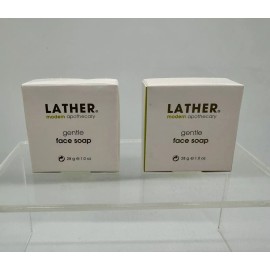 LATHER Modern Apothecary Gentle Face Soap 2 pack BOXED 25G/1.0 OZ ea