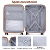 Mosslly Luggage Sets 3 Piece, Expandable 100% PC Hardshell Suitcase