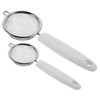KICHOUSE 2pcs Stainless Steel Mesh Sieves Strainer Colander Kitchen Gadget