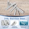 sourcing map 20 Pcs 3 mm x 30 mm Dowel