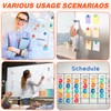 Tellegloww 1-50 Magnetic Numbers Large Glass Magnets Number for Whiteboard