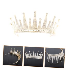 TOVINANNA Elegant Wedding Dress Accessory Stylish Headwear Charming Hair Supply Big Crown for Bridal