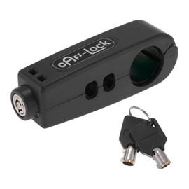 A ABSOPRO Universal Motorcycle Scooter Bike Handlebar Lock Fit Handlebar Throttle Grip Round Front Brake Clutch Anti-Theft 1 Piece