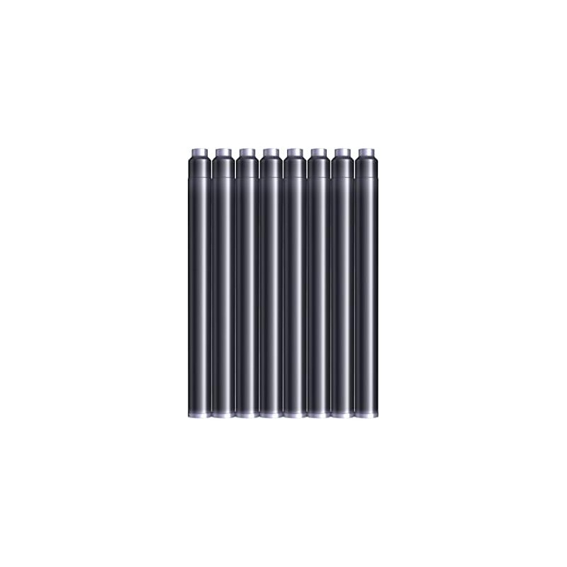 Waterman Cartuchos de Tinta estándar Grandes permanentes, Color Negro