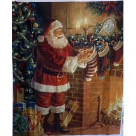 Riley Blake Classic Santa ~ Large~  "A Nostalgic Christmas"~ 100% Cotton Quilt Fabric