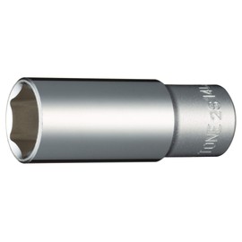 Tone HP2S-14L Deep Socket (6 Angles) Drive Angle 0.25 inch (6.35 mm) (1/4 mm), Double Side Width 0.6 inches (14 mm)