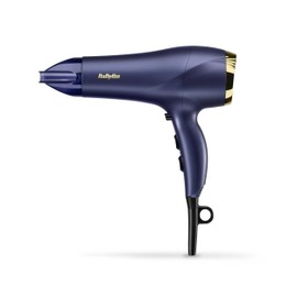 BaByliss Midnight Luxe 2300 Haartrockner, Föhn mit 2300W, Ionen-Technologie, Anti-Frizz, Titan-Keramik-Technologie, Ultra-leistungsstark, Blau, 5781PE