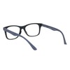 SA106 Matte Rubberized Hipster Horn Rim Spring Hinge Reading Glasses