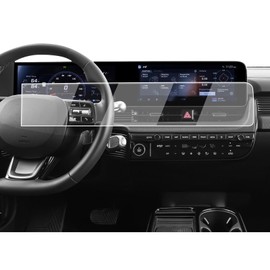 2025 Ioniq 5 Screen Protector - Glossy For 2025 Hyundai Ioniq 5/Ioniq 5 N 12.3-Inch Integrated Screen - Tempered Glass 2025 Ioniq 5(SE Standard Range/SE/SEL/XRT/Limited) Accessories Anti Fingerprints