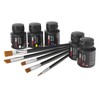 Forcefield unisex adult Paint Kit for Shoes, Black, White, Red,