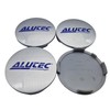 4 x Alutec Hub Caps 64 mm Silver (N32) Logo
