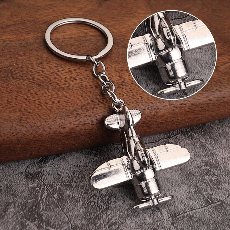 2 Pieces Airplane Keychains, Creative Keychains, Metal Keychains, Gift Keychains,
