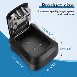 Weatherproof Heavy-Duty Wall-Mounted Key Lock Box with 4-Digit Combination and Anti-Theft Security, Large Capacity for Indoor and Outdoor Use (1)