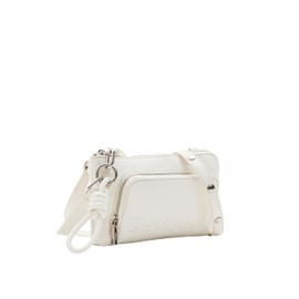 Desigual Women's Mone_Half Logo 24 L Wallet with Two Flaps, White