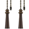 Akahttbn Ceiling Fan Pull Chain Decorative Extension 12 Inches Bronze