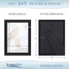 Icona Bay 5x7 Picture Frames (Black, 12 Pack), Beautifully Detailed