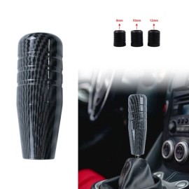 Unbranded Universal JDM Carbon Fiber Aluminum Manual Gear Stick Shift Knob Lever Shifter