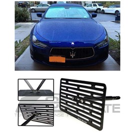 EOS License Plate Front Bumper Tow Mount Adapter Relocator Kit (Version 2, Full Size) - Made for Maserati Ghibli 13-18 2013 2014 2015 2016 2017 2018