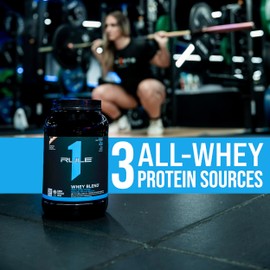 Rule 1 Proteins Rule One Proteins, R1 Whey Blend-Lightly Salted Caramel, 24g Fast-Acting Whey Protein Concentrates, Isolates, and Hydrolysates Per Serving, with Naturally Occurring EAAs and BCAAs, 5lbs