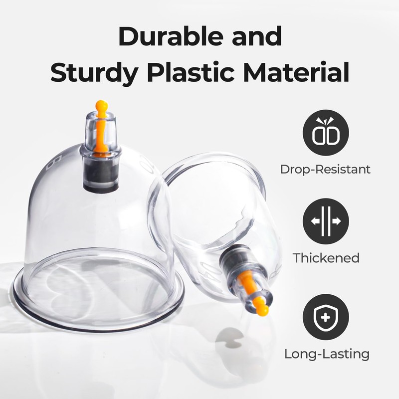 Scienlodic 12pcs Cupping Set,Electric Cupping Therapy Set with Pump,Professional Vacuum