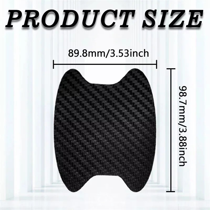 Door Protection 4 Set Black Carbon Fiber Truck Car Door