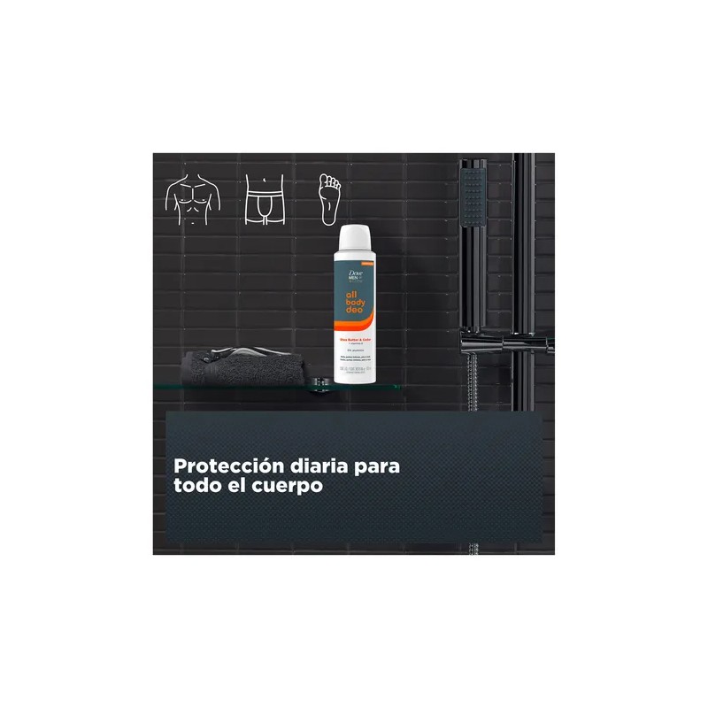 Desodorante Corporal en Aerosol Dove Shea Butter & Cedar 150