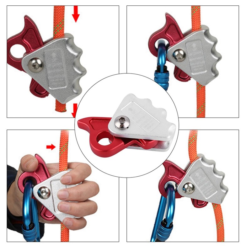 Rope Grab Climbing Rope Lock Max Tensile Strength 15KN Fall
