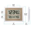 La Crosse Technology 512-14937-INT Atomic Digital Wall Clock with Temperature