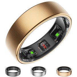 Fitness Tracker with Sleep Tracking, Smart Ring for Women Men, Activity Trackers Fitness Ring with 24/7 Heart Rate Monitor,Step Counter,Calorie Pedometer,No Subscription,for iOS Android(Rose Gold,#14)