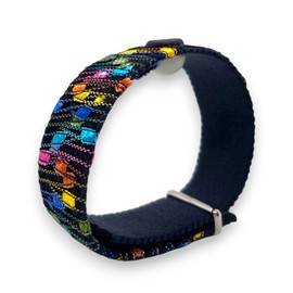 Calming Acupressure Bracelet, Adjustable Anti-Stress Band, Latex-Free, Made in USA, Multi-Colored (Rainbow, XSmall 6)