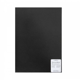 6677235 W and N - Hardback Black Bound Sketchbook, 170 g A6
