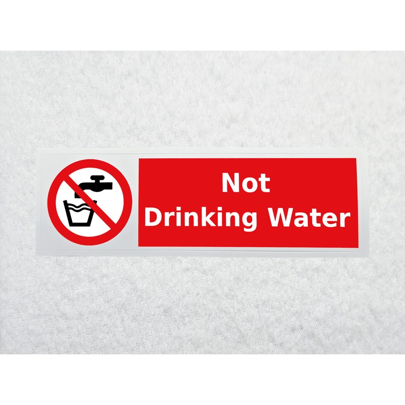 Not Drinking Water Sticker Pack of 3 Waterproof Outdoor Vinyl