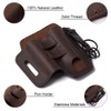 Gentlestache Multitool Belt Sheath, EDC Leather Belt Organizer, Flashlight Holder,