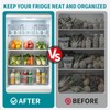 Yogurt Organizer for Fridge, Refrigerator Storage Bins with Handle, 2