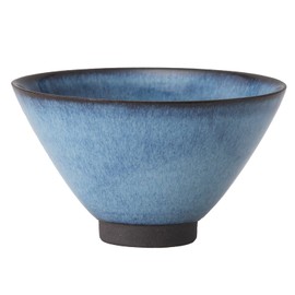 Saikai Pottery Hasami Ware Rice Bowl, Diameter Approximately 4.3 inches (11 cm), Sui Nebula 24361