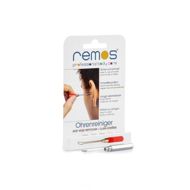 Remos Ear Pick for Hygienic Removal of Earwax with Stainless