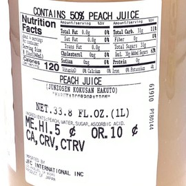 Junzosen Hakuto Contains 50% Peach Juice 33.8fl.oz/(1L)