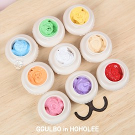 Hohori meringue embossing gel 9-piece set emboss art embossing gel / 호호리 머랭 엠보젤 9종세트 엠보아트 유화젤