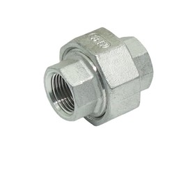 CDQBWKJGFJ 1 Piece Cast Pipe Fittings Threaded Union - 3/8" NPT Female Fitting Stainless Steel 304, Class 150