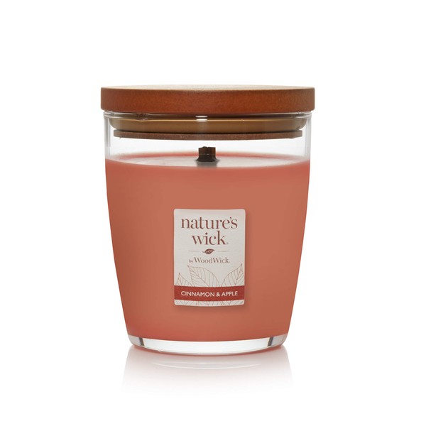 Nature's Wick Cinnamon & Apple Scented Candle, 10 oz., Medium,